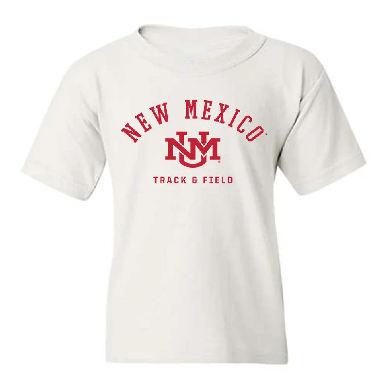 New Mexico - NCAA Women's Track & Field : Anaya Quarles - Classic Fashion Shersey Youth T-Shirt-- Boxy Fit Fitted Loose