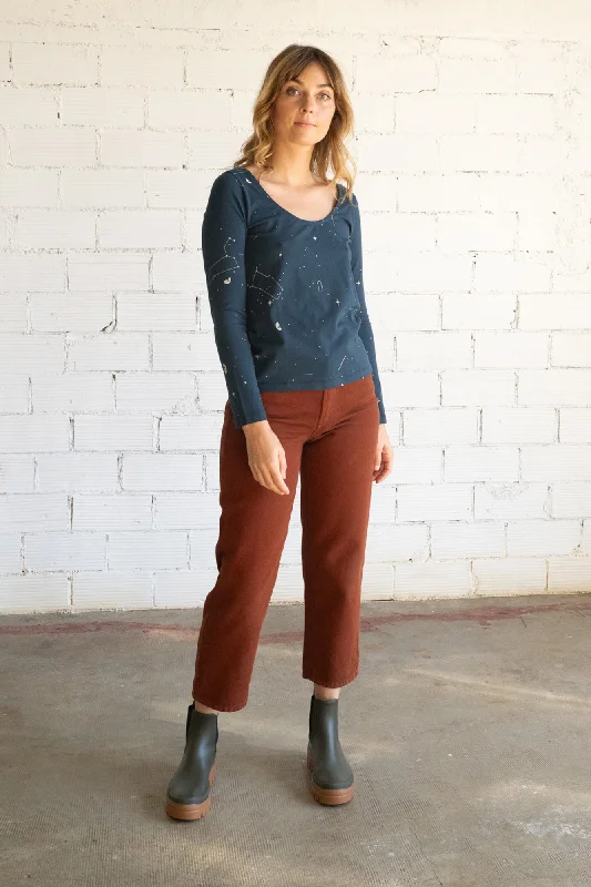 Gaia basic T-shirt blue constellations-- Faux Fur Fabric Real Fur Fabric Shearling Fabric Gaia basic T-shirt blue constellations-- Faux Fur Fabric Real Fur Fabric Shearling Fabric