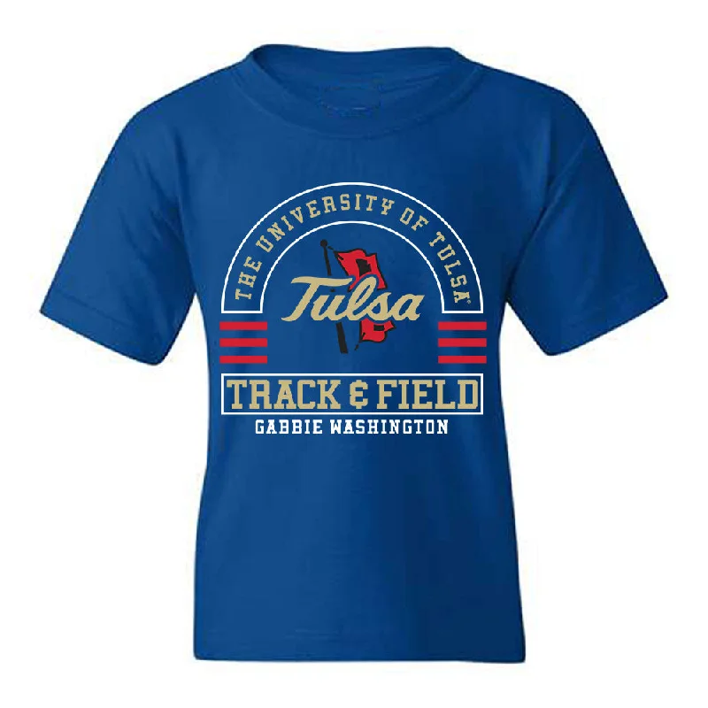 Tulsa - NCAA Women's Track & Field : Gabbie Washington - Classic Fashion Shersey Youth T-Shirt-- Lace Blend Ribbed Blend Corduroy Blend Tulsa - NCAA Women's Track & Field : Gabbie Washington - Classic Fashion Shersey Youth T-Shirt-- Lace Blend Ribbed Blend Corduroy Blend