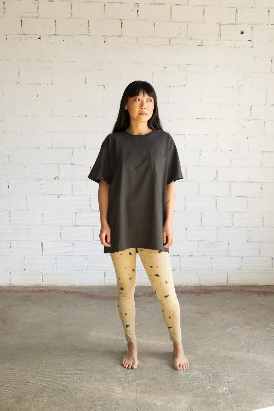 Giulia unisex T-shirt with pocket eclipse black-- Polka Dot Checkered Tartan