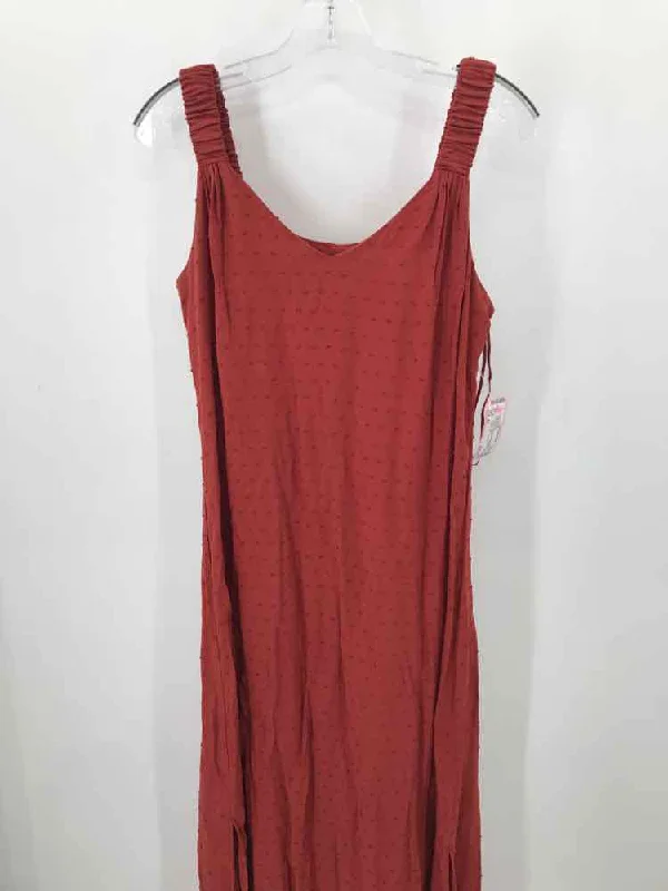 Pre-Owned Vince Camuto Orange Size XS Midi Strapless Dress Tunics Party sparkling
