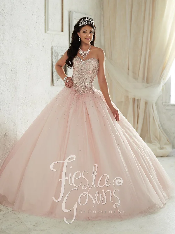 Beaded Strapless Dress by House of Wu Fiesta Gowns 56287 Tunics Top rated