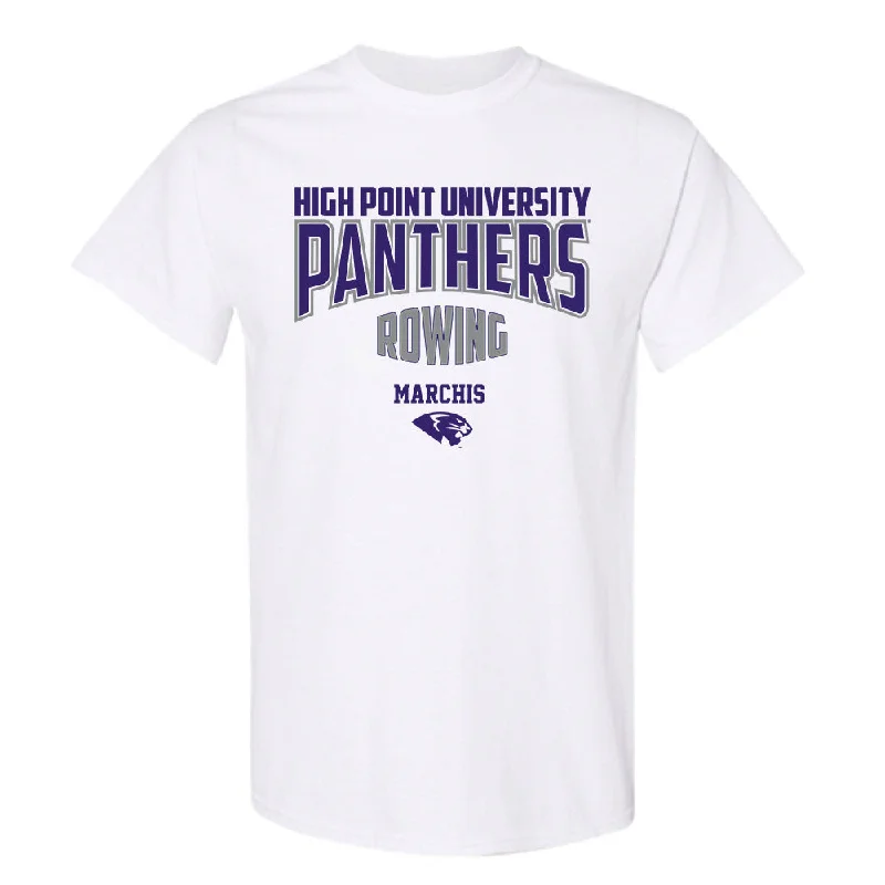 High Point - NCAA Women's Rowing : Caroline Marchis - T-Shirt-- Knit Fabric Woven Fabric Fleece Fabric High Point - NCAA Women's Rowing : Caroline Marchis - T-Shirt-- Knit Fabric Woven Fabric Fleece Fabric