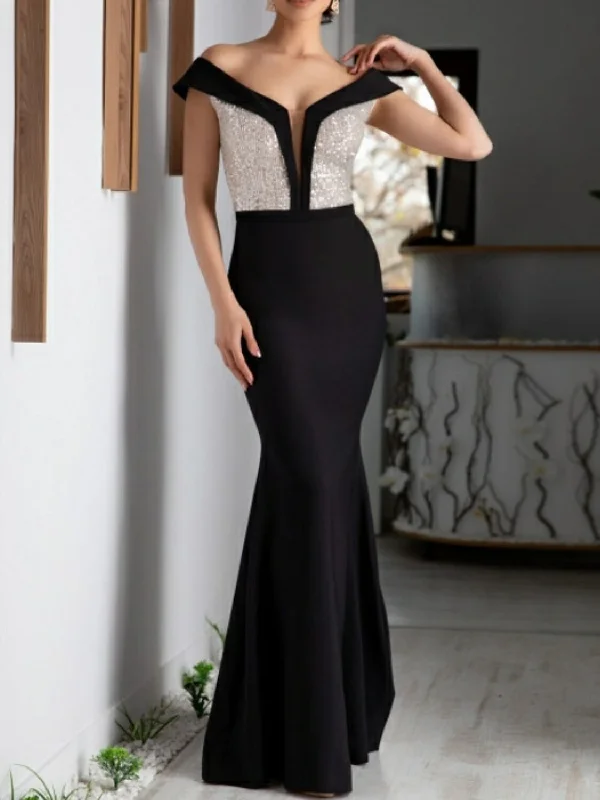 A-Line/Princess V-Neck Short Sleeves Floor-Length Mother of the Bride Dresses with Sequin Tunics Floral girly