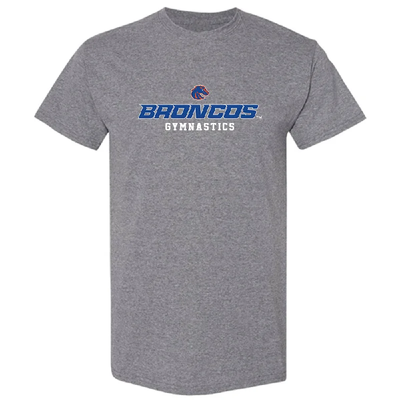 Boise State - NCAA Women's Gymnastics : Delaney Reeves - Classic Fashion Shersey T-Shirt-- Satin Fabric Silk Fabric Chiffon Fabric Boise State - NCAA Women's Gymnastics : Delaney Reeves - Classic Fashion Shersey T-Shirt-- Satin Fabric Silk Fabric Chiffon Fabric