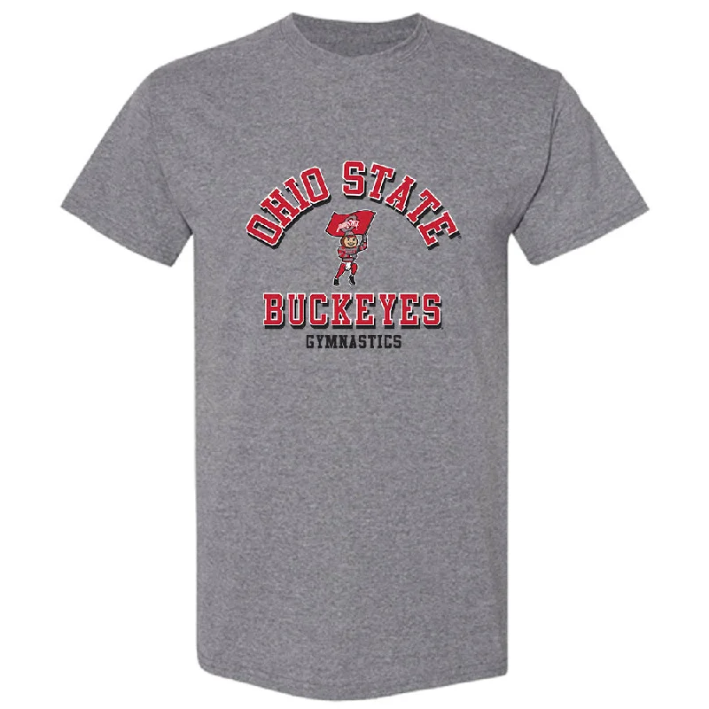 Ohio State - NCAA Women's Gymnastics : Mary Green - T-Shirt-- Chenille Fabric Brocade Fabric Lace Fabric Ohio State - NCAA Women's Gymnastics : Mary Green - T-Shirt-- Chenille Fabric Brocade Fabric Lace Fabric