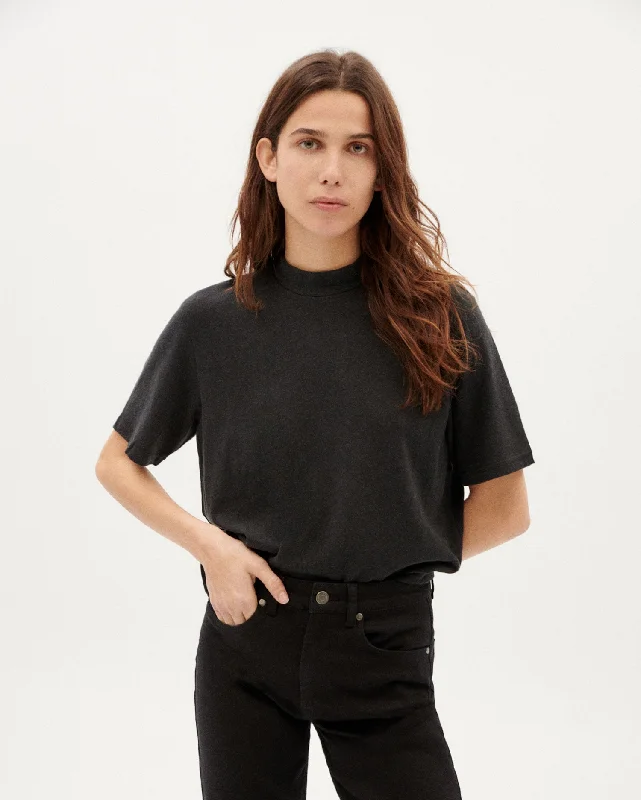 Thick Hemp Aidin T-Shirt Black-- Cozy Warm Stylish