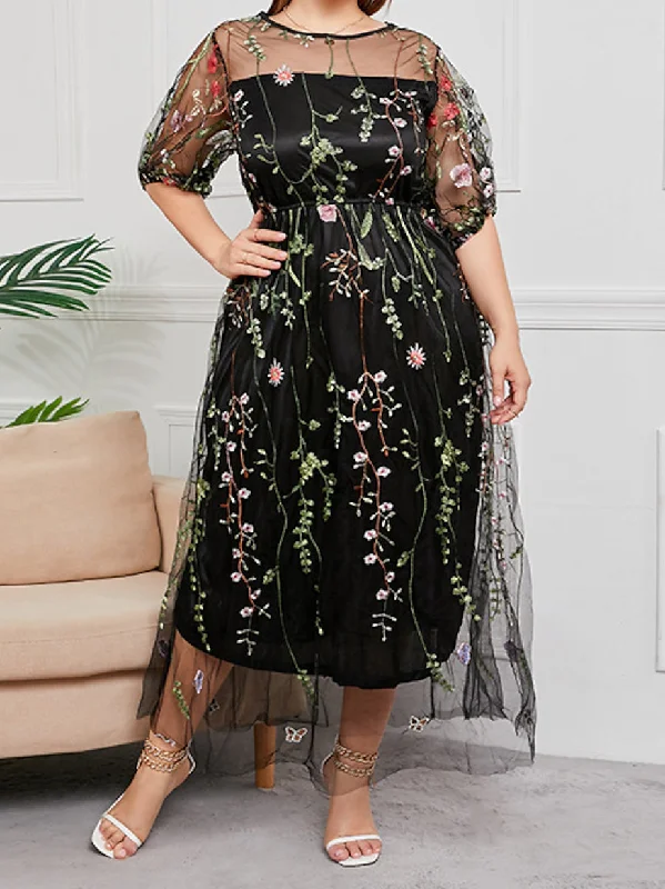 A-Line/Princess Embroidery Tulle Mother of the Bride Dresses Tunics Review highly