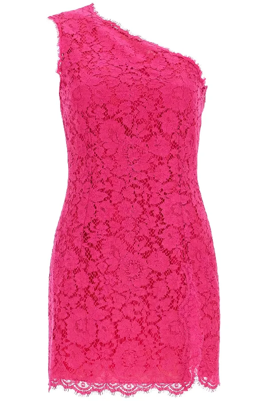 Dolce & Gabbana Women's Short Shocking pink Lace Dress Tunics Fashionable trendy