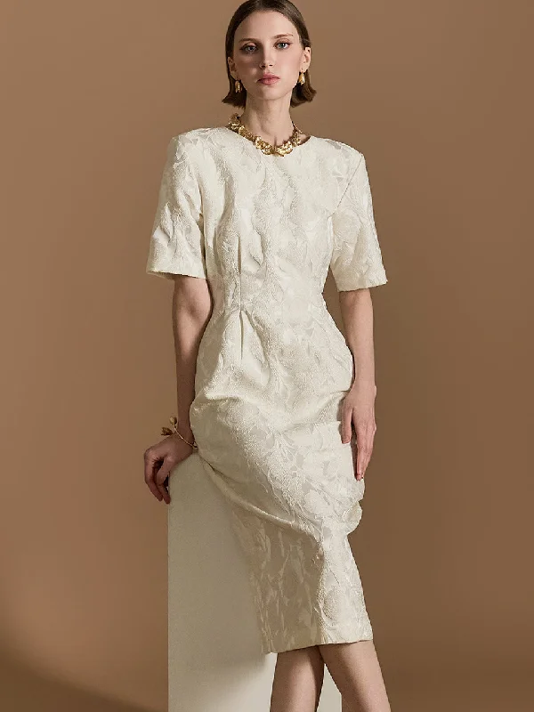 D5150 Flower Embroidery Dress Tunics Winter warm