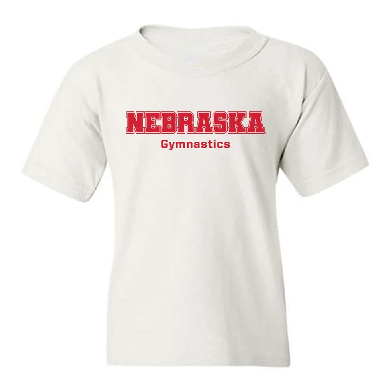 Nebraska - NCAA Women's Gymnastics : Lauren Hollifield - Generic Shersey Youth T-Shirt-- Print Jacquard Patchwork Nebraska - NCAA Women's Gymnastics : Lauren Hollifield - Generic Shersey Youth T-Shirt-- Print Jacquard Patchwork