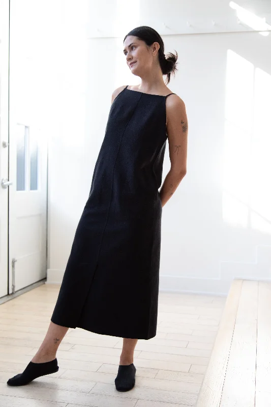 Boboutic | Trace Dress in Black Silk Tunics Evening elegant