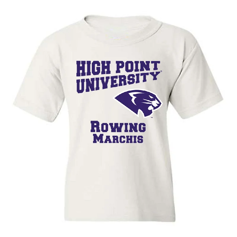 High Point - NCAA Women's Rowing : Caroline Marchis - Youth T-Shirt-- Jersey Fabric Tulle Fabric Batik Fabric High Point - NCAA Women's Rowing : Caroline Marchis - Youth T-Shirt-- Jersey Fabric Tulle Fabric Batik Fabric