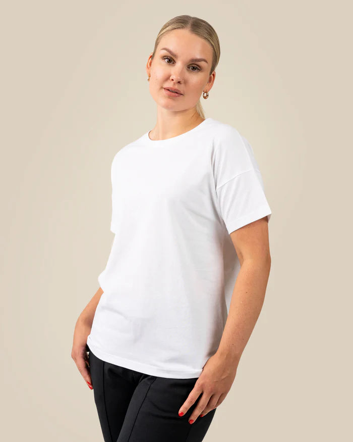 Toive T-Shirt White-- Polka Dot Checkered Tartan