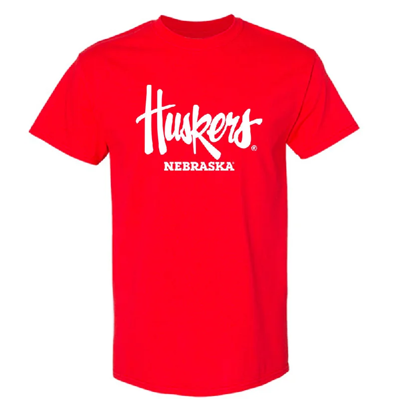 Nebraska - NCAA Women's Gymnastics : Lauren Hollifield - Generic Shersey T-Shirt-- Mesh Canvas Denim Nebraska - NCAA Women's Gymnastics : Lauren Hollifield - Generic Shersey T-Shirt-- Mesh Canvas Denim