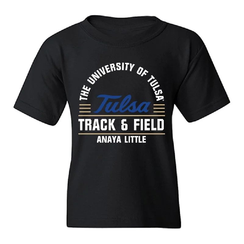 Tulsa - NCAA Women's Track & Field : Anaya Little - Classic Fashion Shersey Youth T-Shirt-- Notch Collar Peter Pan Collar Cowl Neck Tulsa - NCAA Women's Track & Field : Anaya Little - Classic Fashion Shersey Youth T-Shirt-- Notch Collar Peter Pan Collar Cowl Neck