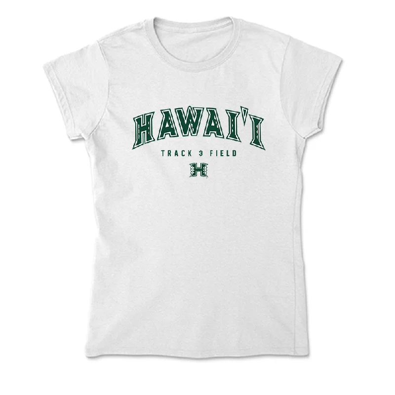Hawaii - NCAA Women's Track & Field : Clara McDonald - Soft Style Women’s T-Shirt-- Nylon Fabric Polyester Fabric Spandex Fabric