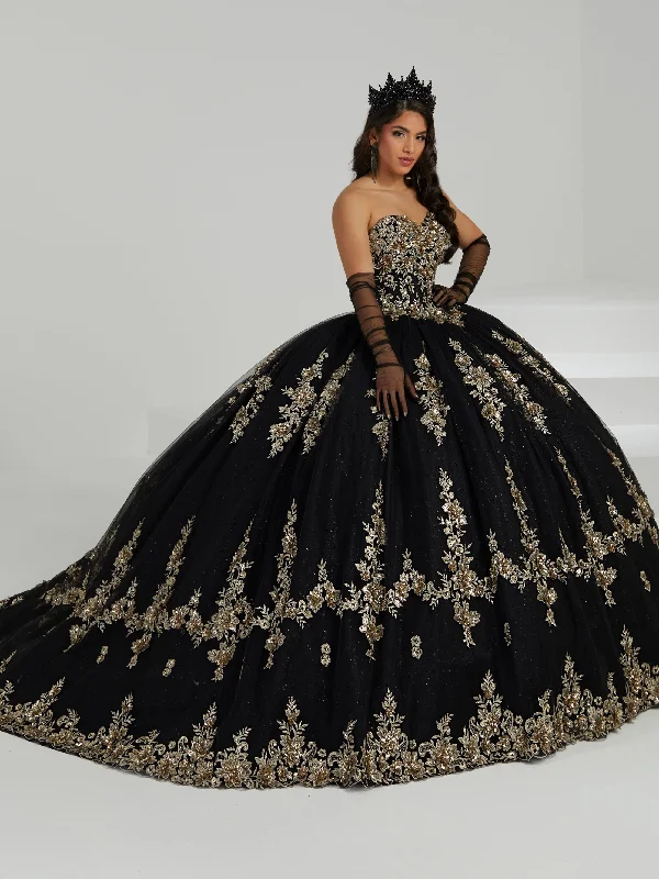 Applique Strapless Quinceanera Dress by Fiesta Gowns 56478 Tunics Plaid country
