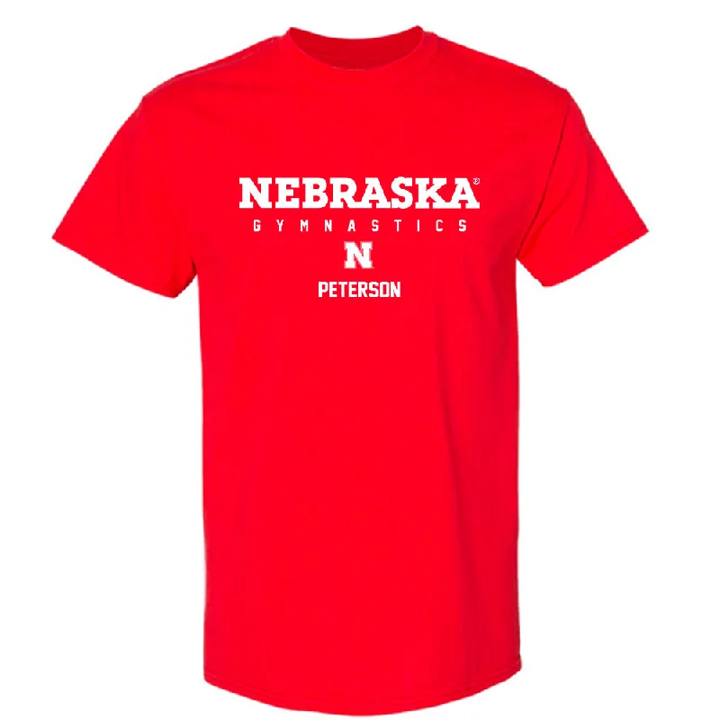 Nebraska - NCAA Women's Gymnastics : Molly Peterson - Classic Shersey T-Shirt-- Mesh Fabric Canvas Fabric Denim Fabric Nebraska - NCAA Women's Gymnastics : Molly Peterson - Classic Shersey T-Shirt-- Mesh Fabric Canvas Fabric Denim Fabric