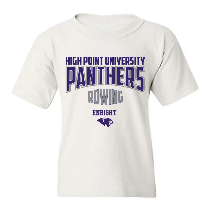 High Point - NCAA Women's Rowing : Caitlin Enright - Youth T-Shirt-- Print Jacquard Patchwork High Point - NCAA Women's Rowing : Caitlin Enright - Youth T-Shirt-- Print Jacquard Patchwork