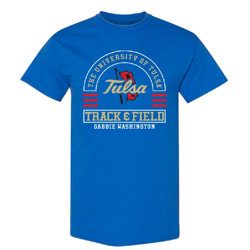 Tulsa - NCAA Women's Track & Field : Gabbie Washington - Classic Fashion Shersey T-Shirt-- Polka Dot Checkered Tartan Tulsa - NCAA Women's Track & Field : Gabbie Washington - Classic Fashion Shersey T-Shirt-- Polka Dot Checkered Tartan