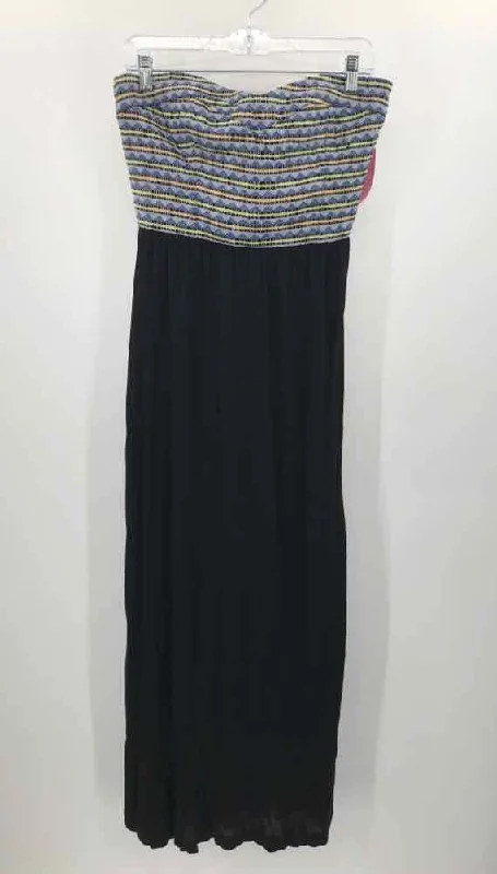 Pre-Owned Dolce Vita Black Size Large Maxi Strapless Dress Tunics Fleece cozy