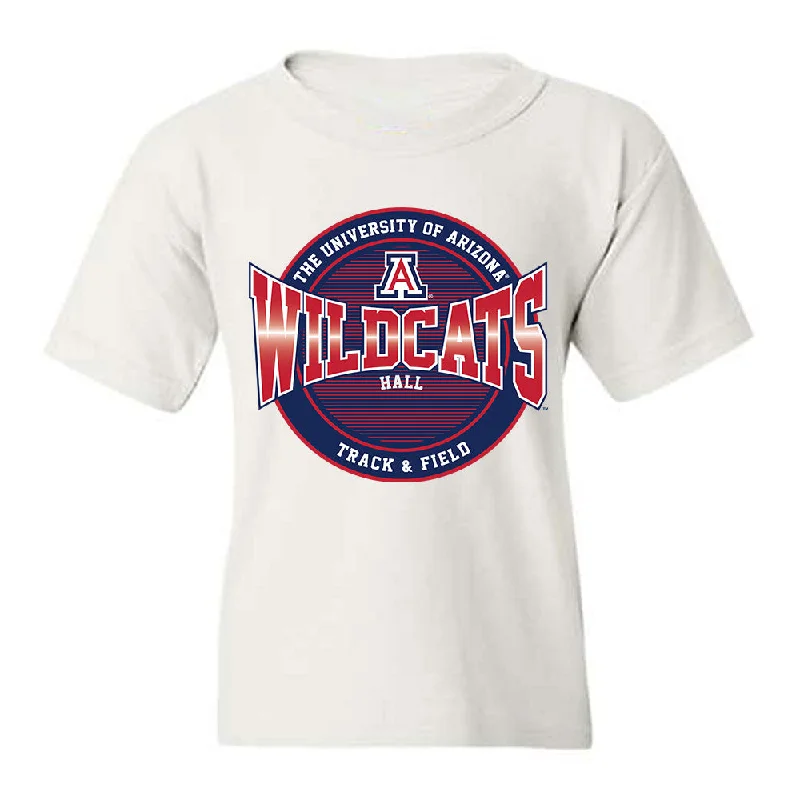 Arizona - NCAA Women's Track & Field : Keilee Hall - Classic Fashion Shersey Youth T-Shirt-- Hooded Caped Shawl Collar Arizona - NCAA Women's Track & Field : Keilee Hall - Classic Fashion Shersey Youth T-Shirt-- Hooded Caped Shawl Collar