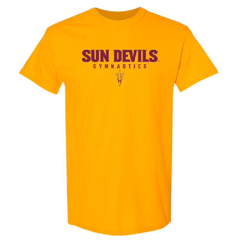Arizona State - NCAA Women's Gymnastics : Halle Gregoire - Classic Shersey T-Shirt-- Houndstooth Herringbone Solid