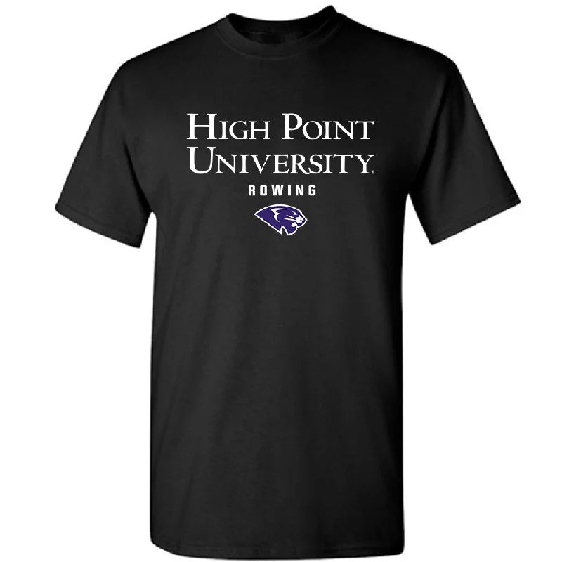 High Point - NCAA Women's Rowing : Caitlin Enright - T-Shirt-- Notch Collar Peter Pan Collar Cowl Neck High Point - NCAA Women's Rowing : Caitlin Enright - T-Shirt-- Notch Collar Peter Pan Collar Cowl Neck
