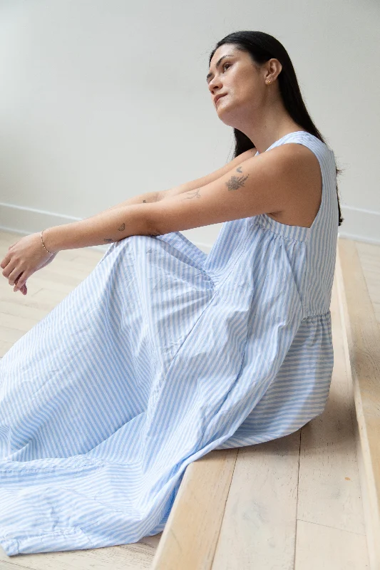 Bergfabel | Apron Dress in Striped Cotton Tunics Corduroy durable
