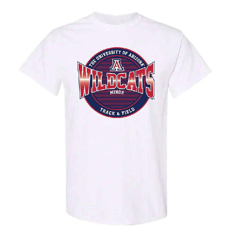 Arizona - NCAA Women's Track & Field : Dakota Minor - Classic Fashion Shersey T-Shirt-- Front Pockets Side Pockets Patch Pockets Arizona - NCAA Women's Track & Field : Dakota Minor - Classic Fashion Shersey T-Shirt-- Front Pockets Side Pockets Patch Pockets