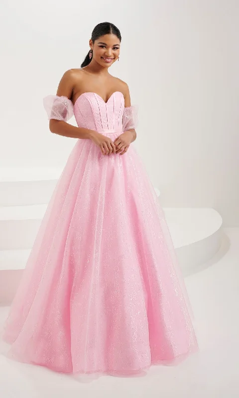 Tiffany Strapless Glitter Pastel Prom Dress 16083 Tunics Trousers formal
