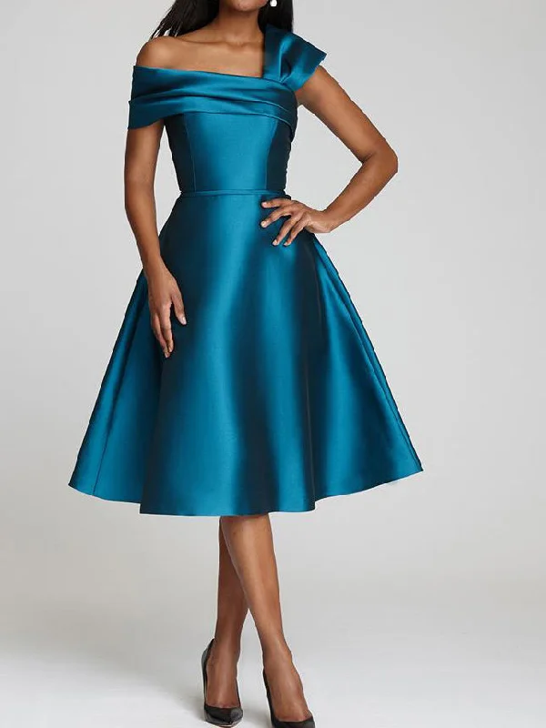 A-Line/Princess One-Shoulder Mother of the Bride Dresses Tunics Winter warm