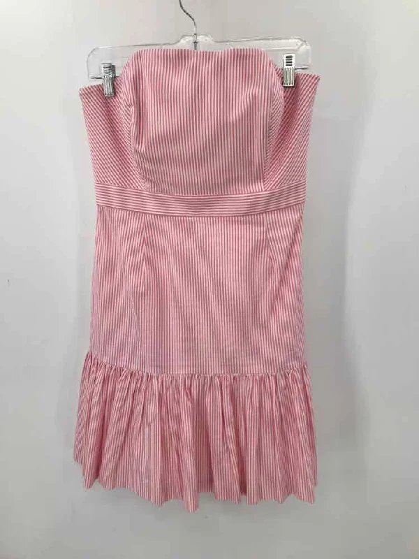 Pre-Owned Vineyard Vines Pink Size 6 Short Strapless Dress Tunics Handmade artisanal
