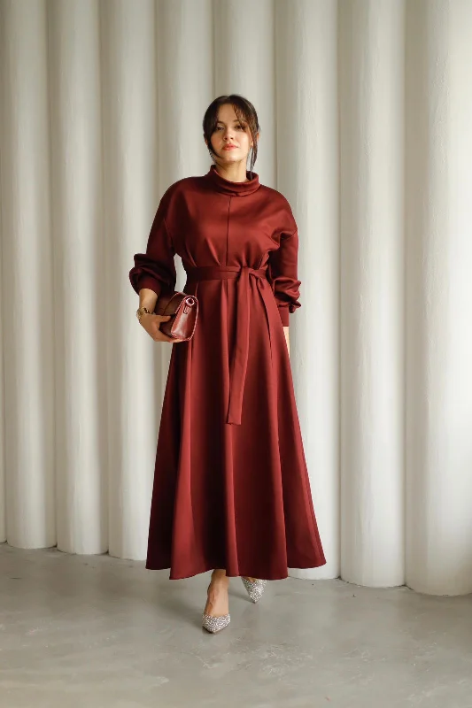 belted dress LN  2907 Tunics Formal black