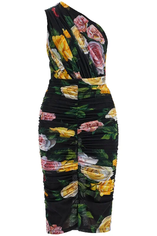Dolce & Gabbana Women's Elegant Dress In Polyamide With Floral Pattern For Cocktails And Evenings Tunics Versatile functional Dolce & Gabbana Women's Elegant Dress In Polyamide With Floral Pattern For Cocktails And Evenings Tunics Versatile functional