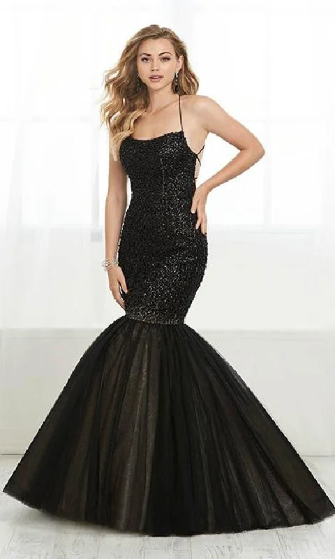 Sparkly Mermaid Prom Dress: Tiffany 16406 Tunics Formal black