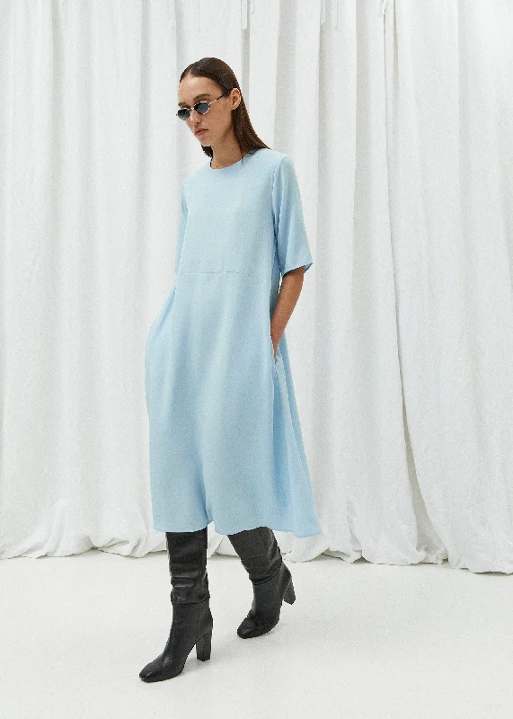 Taylor Dress Light Blue Tunic Top Casual