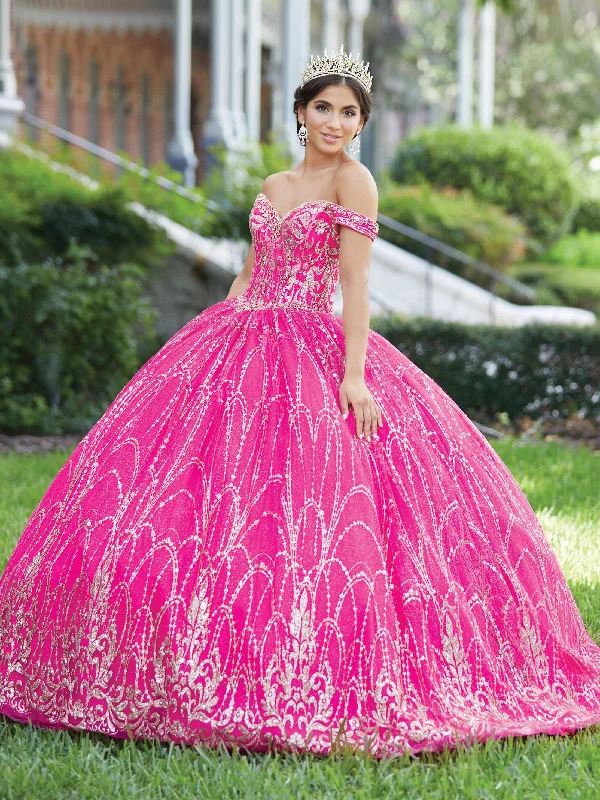 Glitter Off Shoulder Quinceanera Dress by Fiesta Gowns 56463 Tunics Essential wardrobe Glitter Off Shoulder Quinceanera Dress by Fiesta Gowns 56463 Tunics Essential wardrobe
