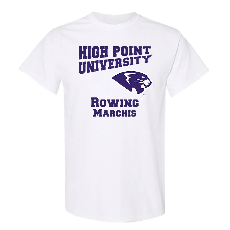 High Point - NCAA Women's Rowing : Caroline Marchis - T-Shirt-- Solid Print Embellished High Point - NCAA Women's Rowing : Caroline Marchis - T-Shirt-- Solid Print Embellished