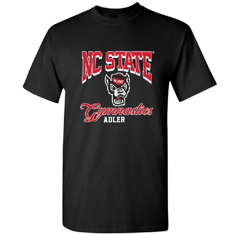 NC State - NCAA Women's Gymnastics : Meg Adler - Fashion Shersey T-Shirt-- Chenille Blend Fleece Blend Nylon Blend NC State - NCAA Women's Gymnastics : Meg Adler - Fashion Shersey T-Shirt-- Chenille Blend Fleece Blend Nylon Blend