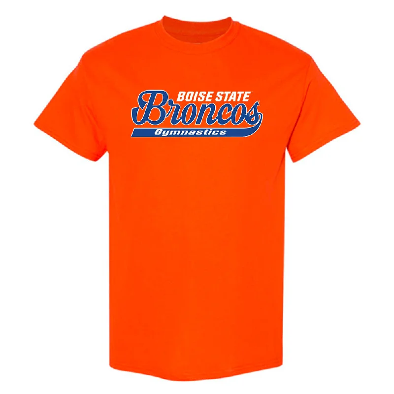 Boise State - NCAA Women's Gymnastics : Blake Pascal - T-Shirt Classic Shersey-- Beaded Sequined Faux Fur Boise State - NCAA Women's Gymnastics : Blake Pascal - T-Shirt Classic Shersey-- Beaded Sequined Faux Fur
