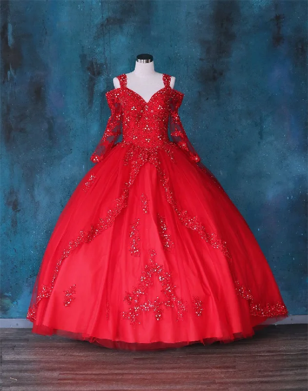 Lace Bell Sleeve Quinceanera Dress by Calla KY70029 Tunics Handmade artisanal