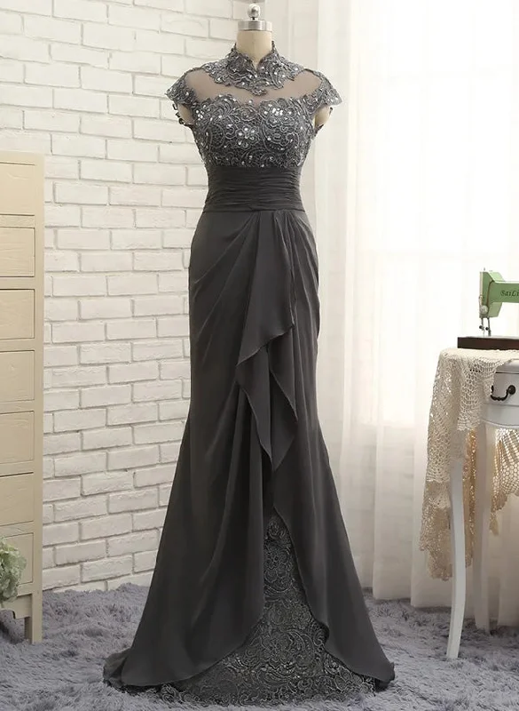 Sheath/Column High Neck Floor-Length Mother of the Bride Dresses sweetheart Neckline Romantic Sheath/Column High Neck Floor-Length Mother of the Bride Dresses sweetheart Neckline Romantic