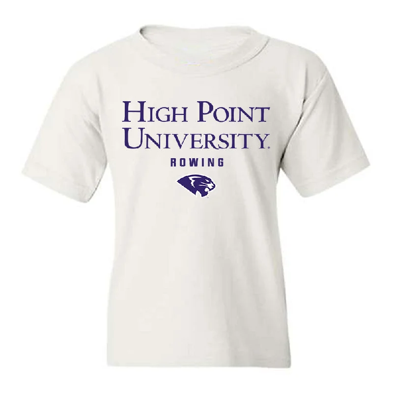 High Point - NCAA Women's Rowing : Caitlin Enright - Youth T-Shirt-- Polka Dot Checkered Tartan High Point - NCAA Women's Rowing : Caitlin Enright - Youth T-Shirt-- Polka Dot Checkered Tartan