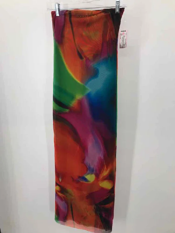 Pre-Owned Zara Orange Size Small Printed Maxi Strapless Dress Tunics Luxurious high-end Pre-Owned Zara Orange Size Small Printed Maxi Strapless Dress Tunics Luxurious high-end