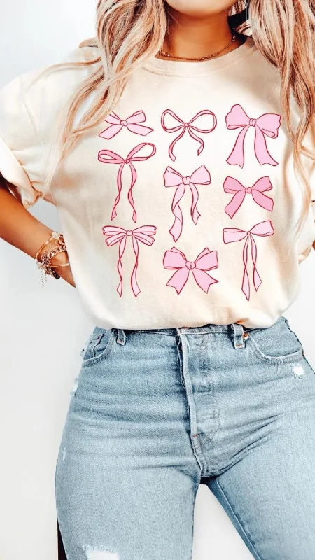 Coquette Bow Shirt-- Handmade Hand-knitted Hand-woven