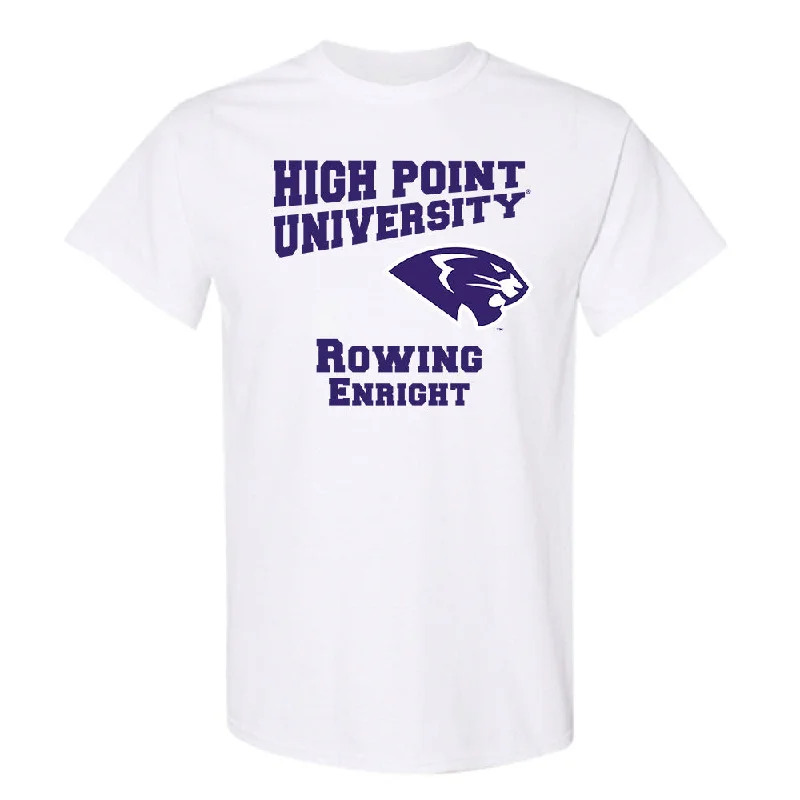 High Point - NCAA Women's Rowing : Caitlin Enright - T-Shirt-- Plaid T-Shirt Polka Dot Checkered High Point - NCAA Women's Rowing : Caitlin Enright - T-Shirt-- Plaid T-Shirt Polka Dot Checkered