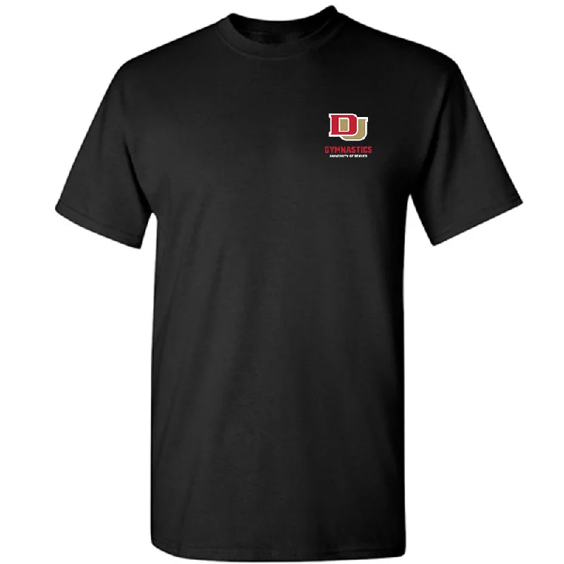 DU - NCAA Women's Gymnastics : Rylie Mundell - Player Collage T-Shirt-- Ribbed Striped Patterned DU - NCAA Women's Gymnastics : Rylie Mundell - Player Collage T-Shirt-- Ribbed Striped Patterned