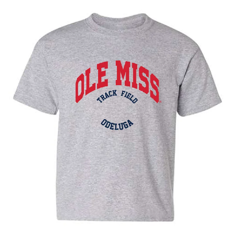 Ole Miss - NCAA Women's Track & Field : Akaomachukwu Odeluga - Classic Fashion Shersey Youth T-Shirt-- Thin T-Shirt Open Front Quick Dry
